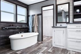 The SIG28663A Primary Bathroom. This Manufactured Mobile Home features 3 bedrooms and 2 baths.
