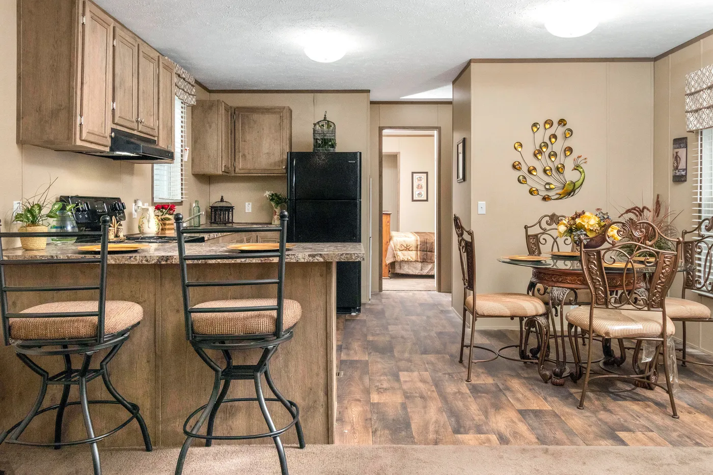 The THE HANCOCK Kitchen. This Manufactured Mobile Home features 2 bedrooms and 2 baths.