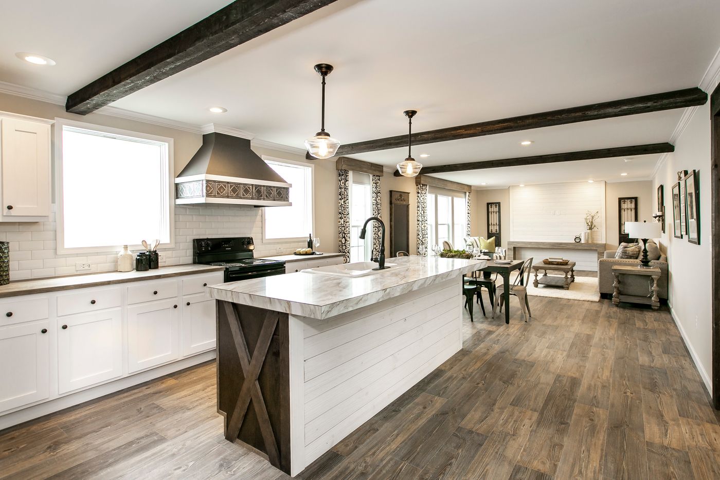 The FREEDOM FARM HOUSE  32X60 Kitchen. This Manufactured Mobile Home features 3 bedrooms and 2 baths.