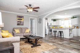 The 5602 ENTERPRISE 2 7028 Living Room. This Manufactured Mobile Home features 4 bedrooms and 2 baths.