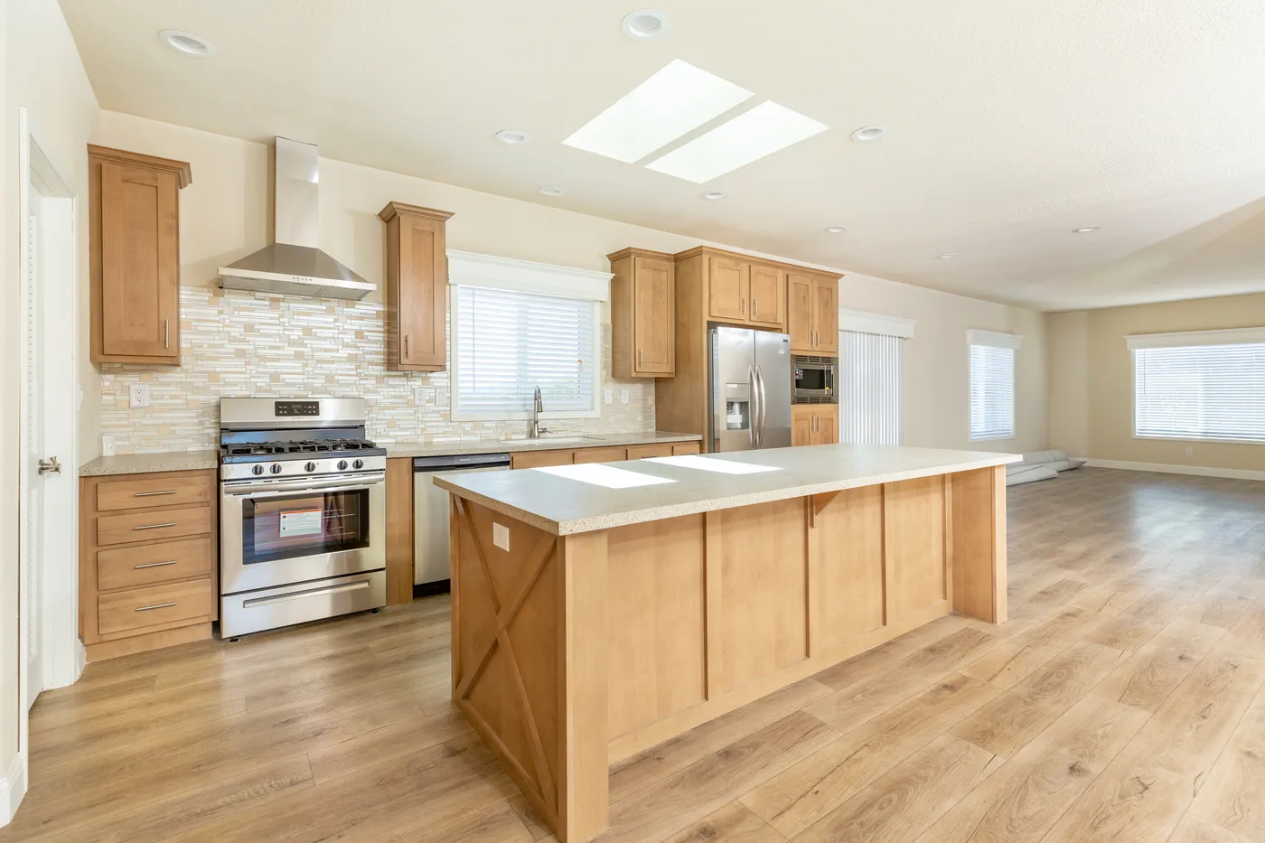 The CORONADO 2458C Kitchen. This Manufactured Mobile Home features 3 bedrooms and 2 baths.