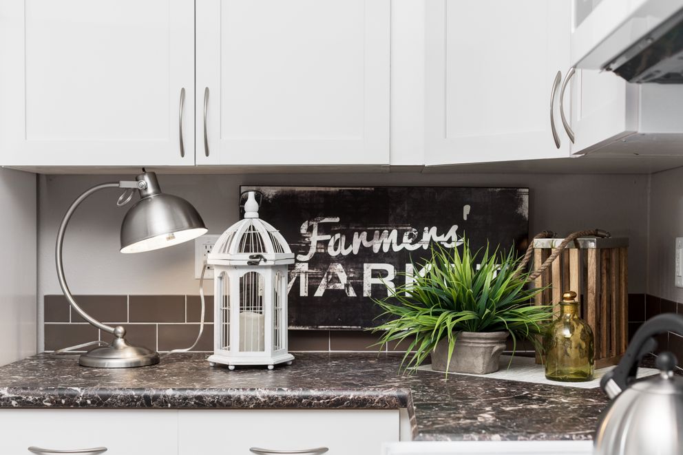 The ENCHANTMENT 3070A Kitchen. This Manufactured Mobile Home features 3 bedrooms and 2 baths.