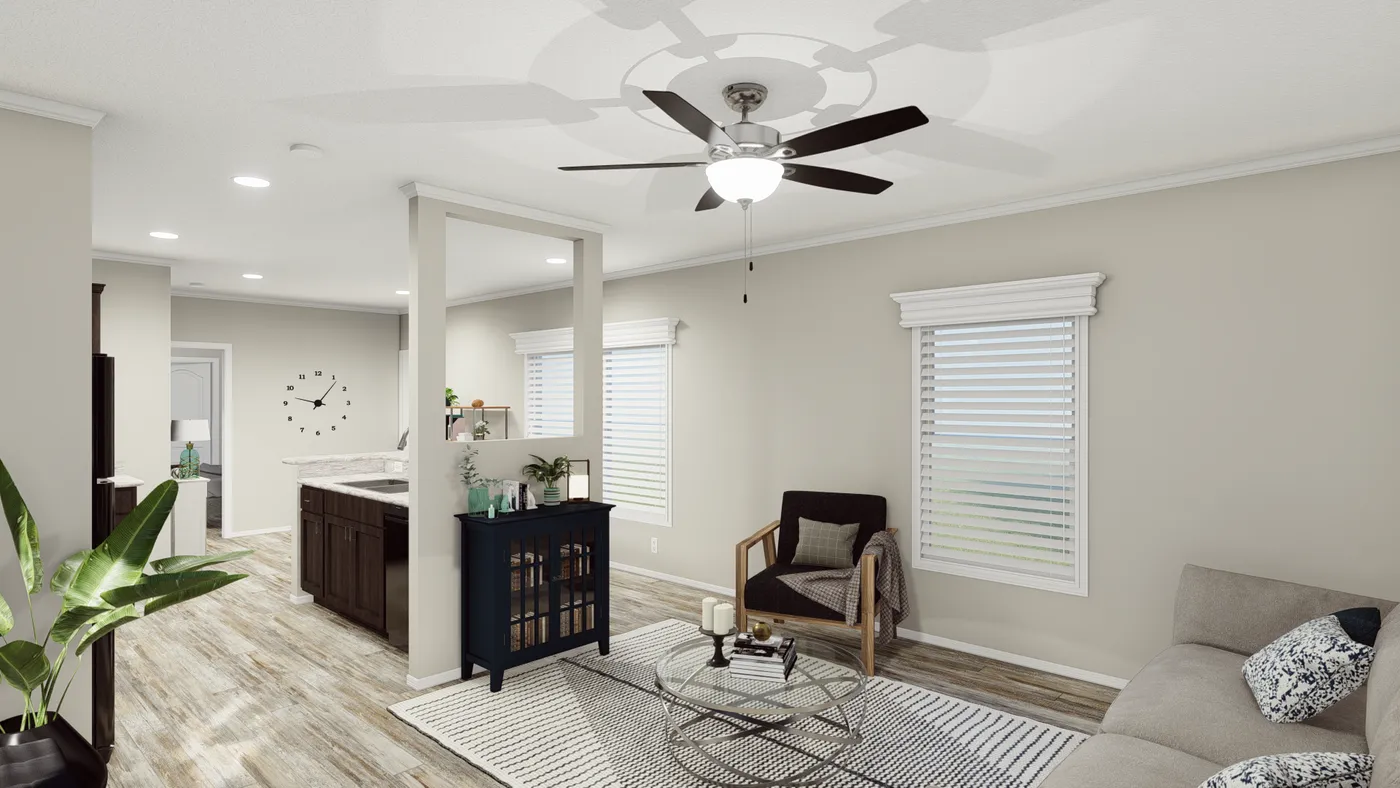 The K1668A Foyer. This Manufactured Mobile Home features 2 bedrooms and 2 baths.