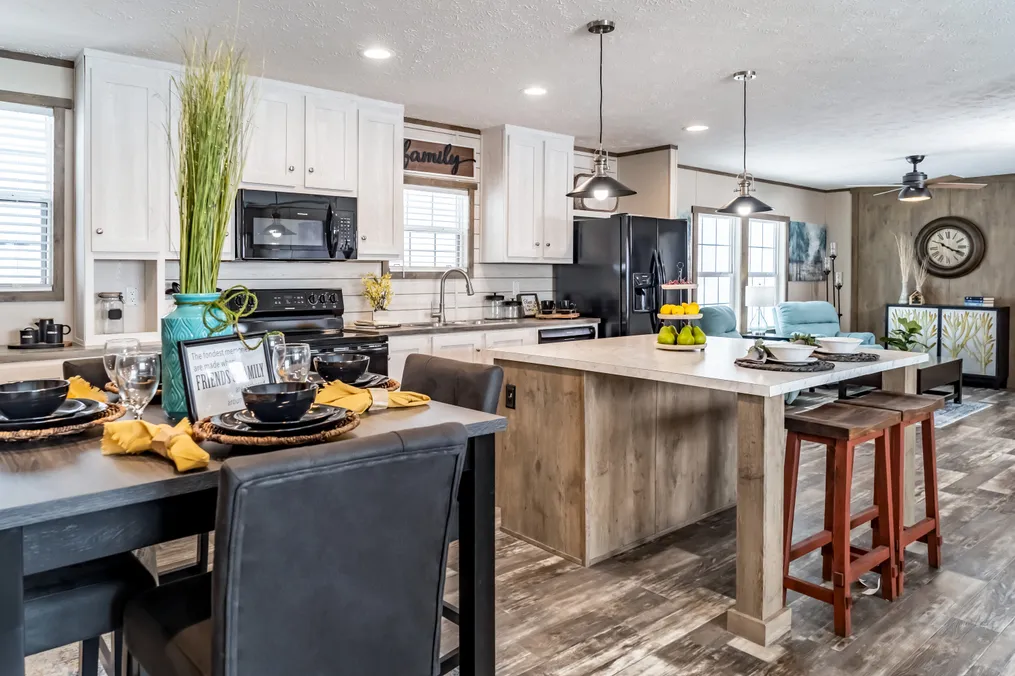 The ULTRA PRO 56B Kitchen. This Manufactured Mobile Home features 3 bedrooms and 2 baths.