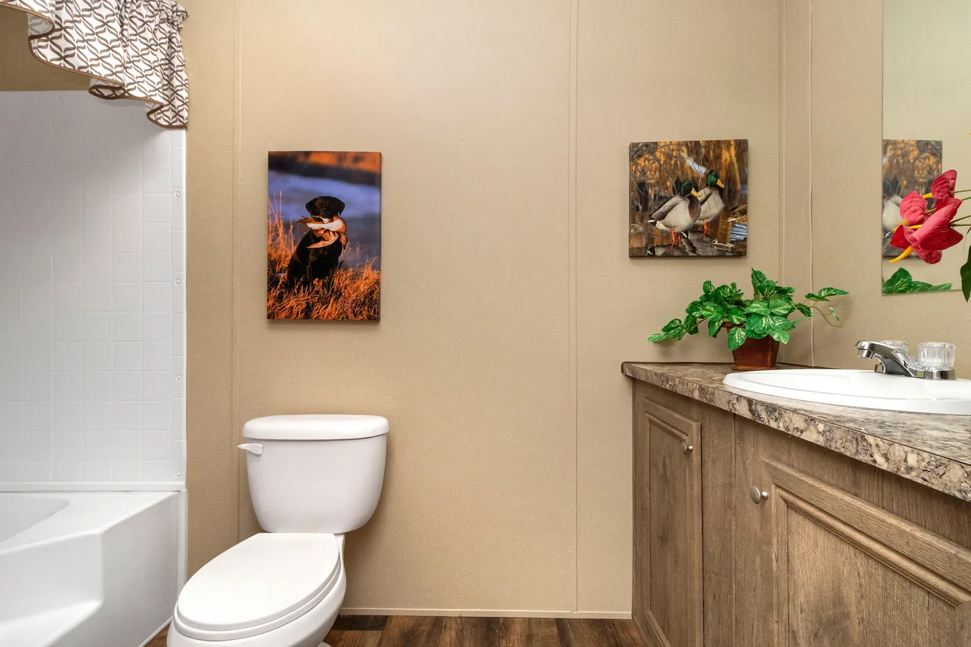 The THE HANCOCK Primary Bathroom. This Manufactured Mobile Home features 2 bedrooms and 2 baths.