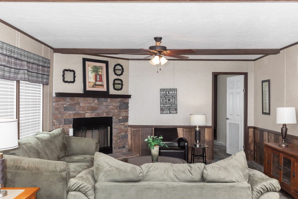 The THE RIVERWAY Den. This Manufactured Mobile Home features 4 bedrooms and 2 baths.