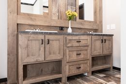 The BOUJEE Primary Bathroom. This Manufactured Mobile Home features 3 bedrooms and 2 baths.