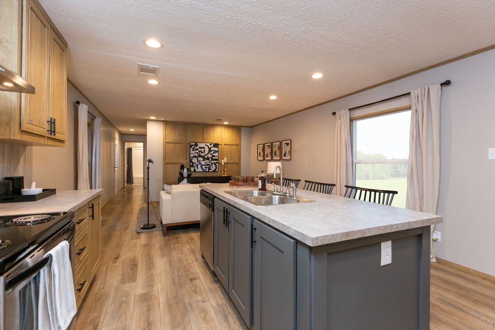 The SYDNEY Kitchen. This Manufactured Mobile Home features 3 bedrooms and 2 baths.