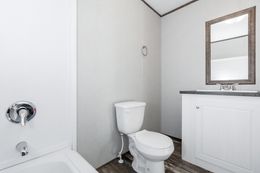 The BLAZER 76 4A Primary Bathroom. This Manufactured Mobile Home features 4 bedrooms and 2 baths.