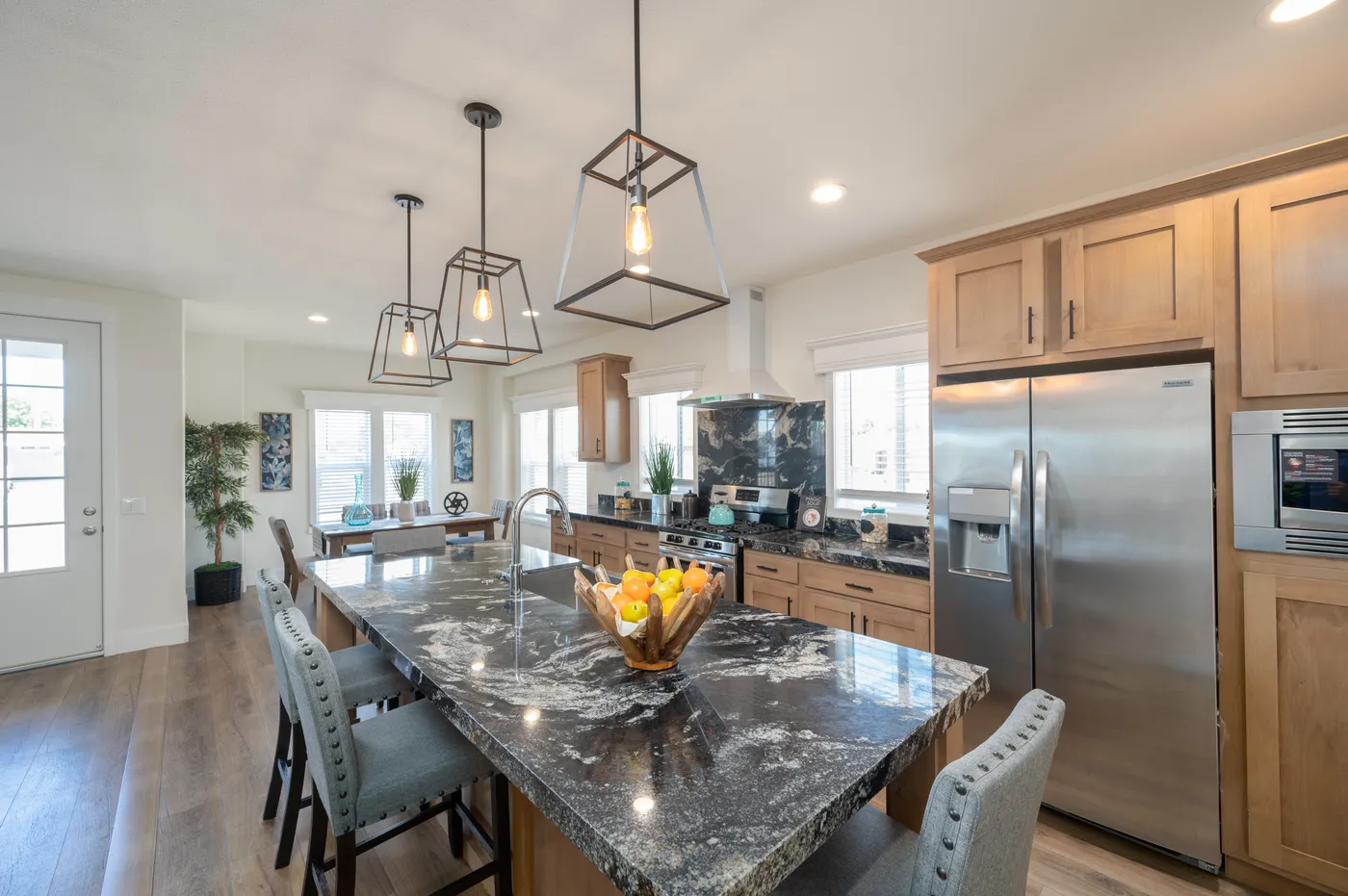 The CORONADO 3760A Kitchen. This Manufactured Mobile Home features 3 bedrooms and 2.5 baths.
