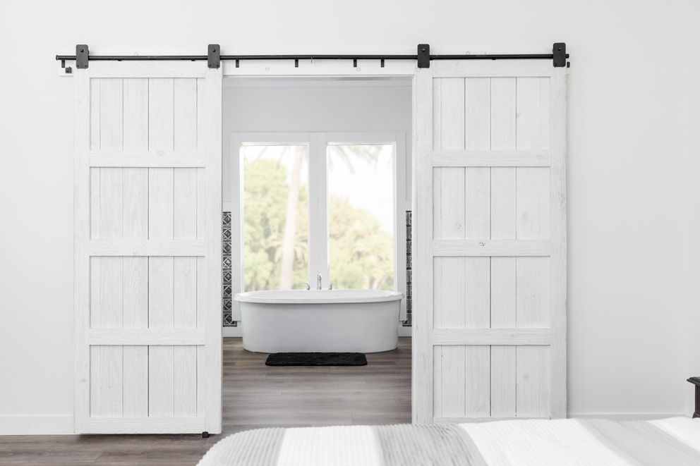 The 1440 CAROLINA 4BR BELLE Primary Bathroom. This Manufactured Mobile Home features 4 bedrooms and 2 baths.