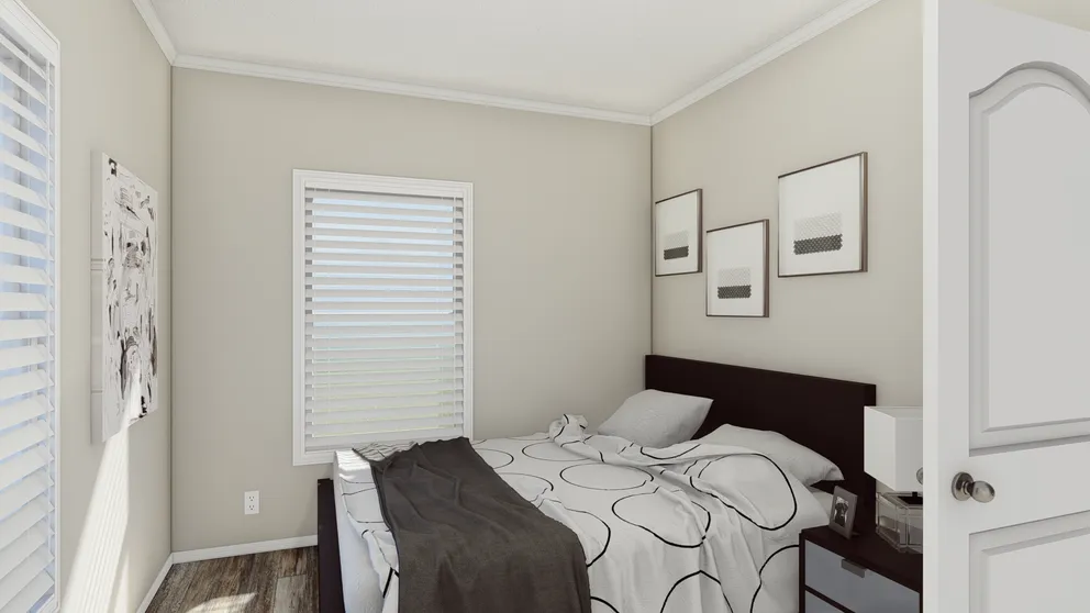 The K1668A Bedroom. This Manufactured Mobile Home features 2 bedrooms and 2 baths.