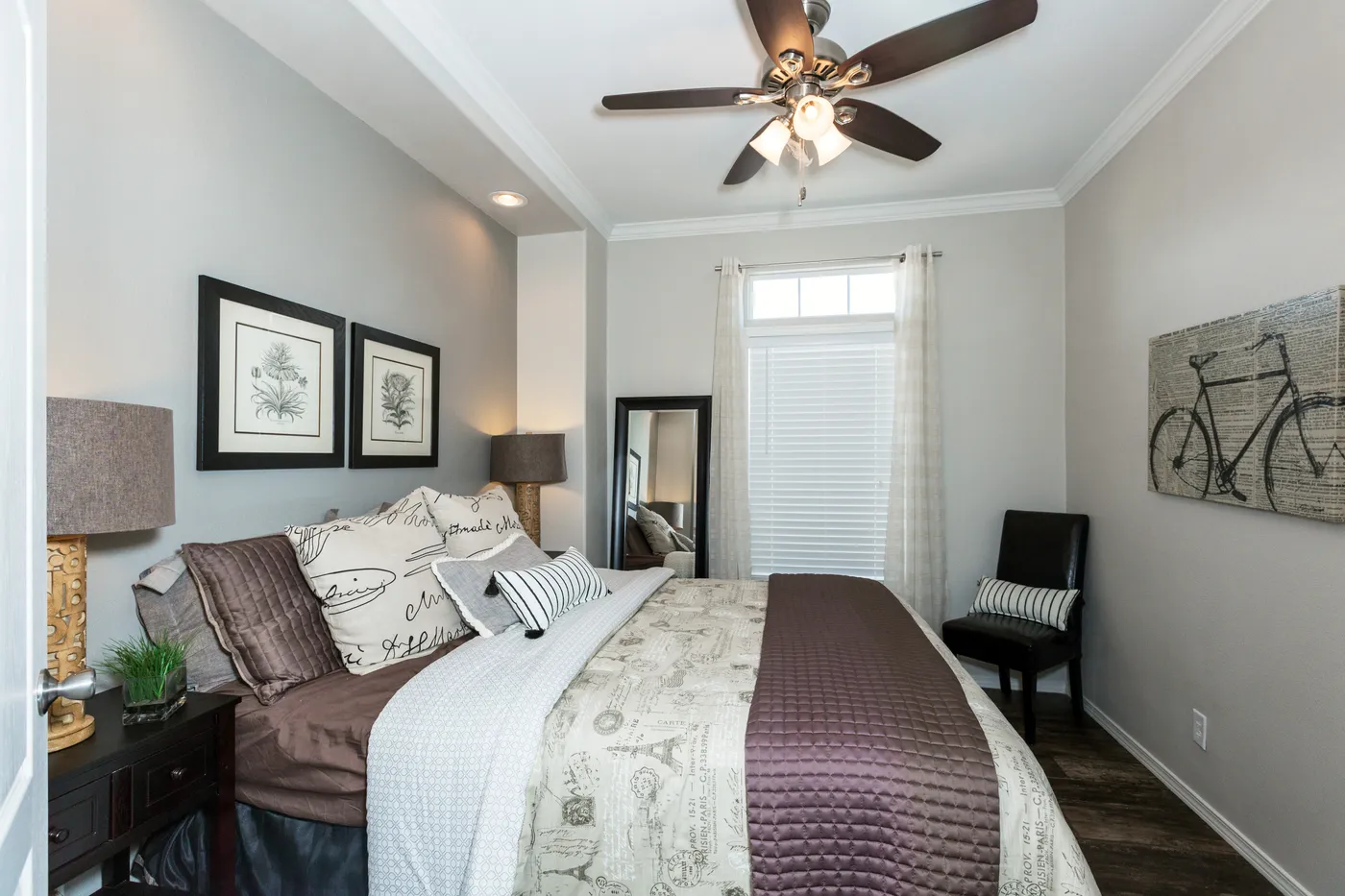 The K1640A Primary Bedroom. This Manufactured Mobile Home features 1 bedroom and 1 bath.