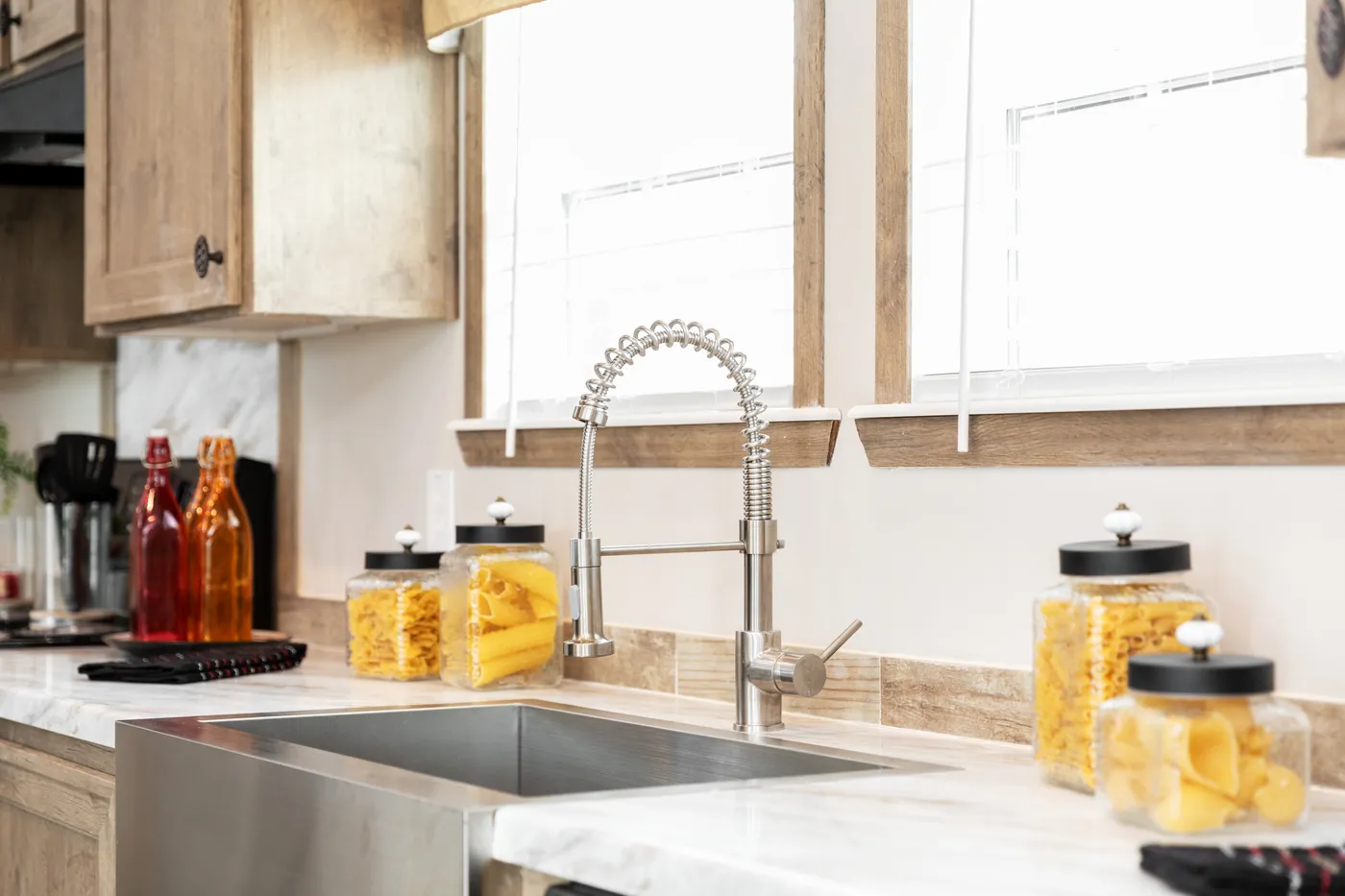 The THE MARION Kitchen. This Manufactured Mobile Home features 3 bedrooms and 2 baths.