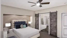 The ANNIVERSARY 3.0 Master Bedroom. This Manufactured Mobile Home features 3 bedrooms and 2 baths.