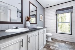 The SIG28663A Primary Bathroom. This Manufactured Mobile Home features 3 bedrooms and 2 baths.