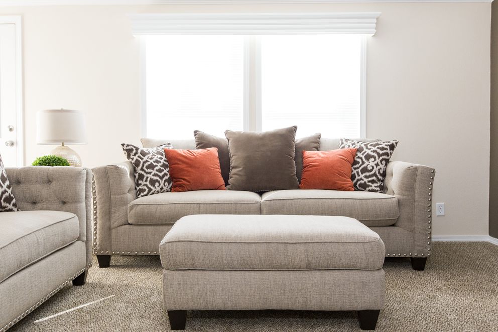 The K2750A Living Room. This Manufactured Mobile Home features 3 bedrooms and 2 baths.