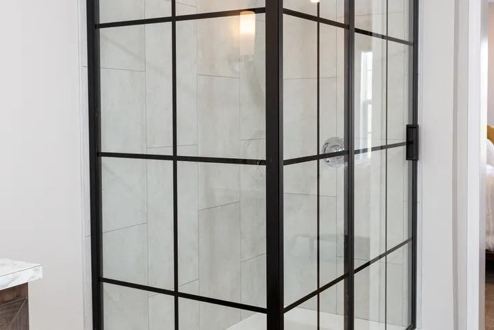 The THE FREEDOM SOHO Primary Bathroom. This Manufactured Mobile Home features 3 bedrooms and 2 baths.