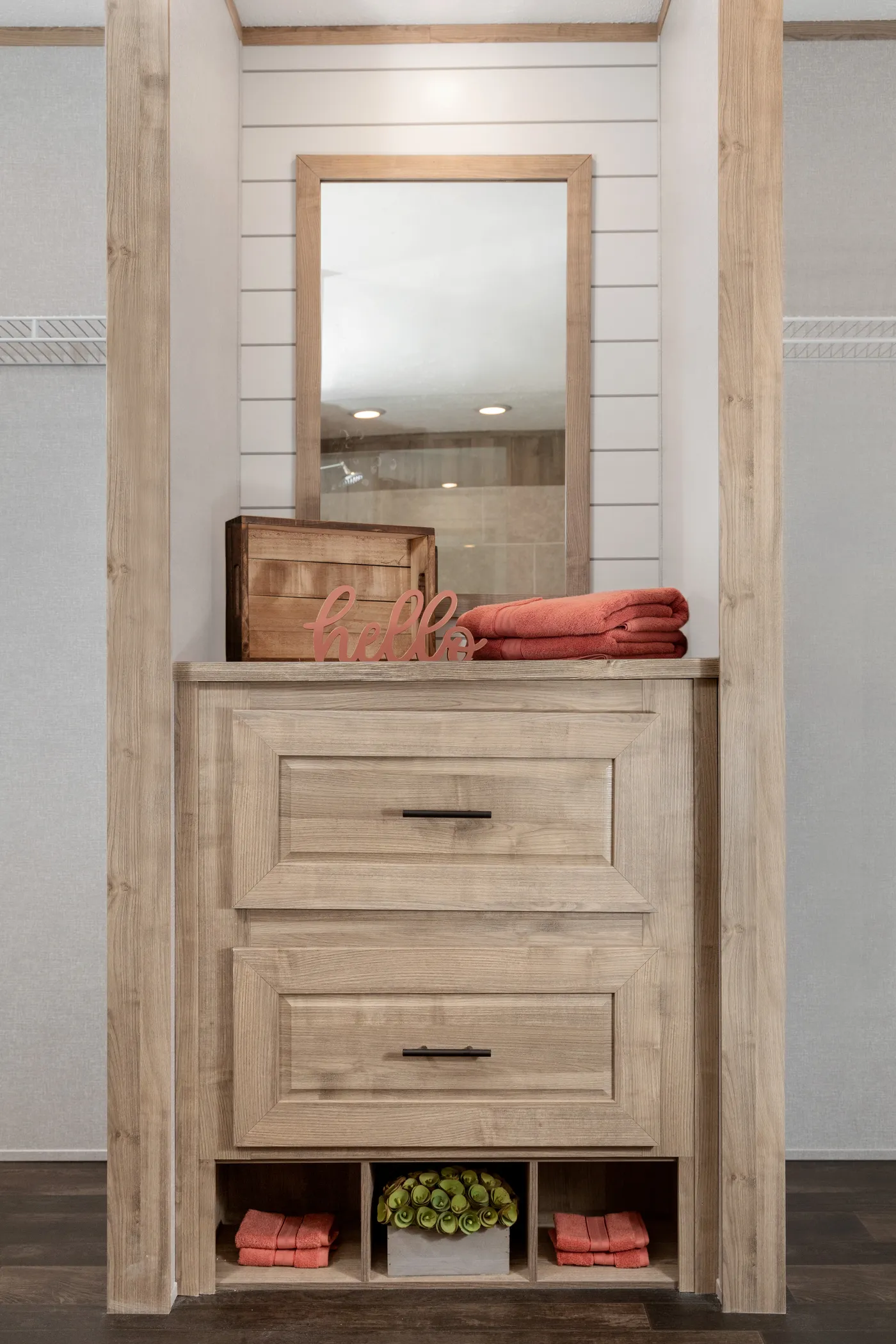 The THE 1959 Primary Bathroom. This Manufactured Mobile Home features 3 bedrooms and 2 baths.