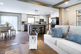 The AIMEE Living Room. This Manufactured Mobile Home features 3 bedrooms and 2 baths.