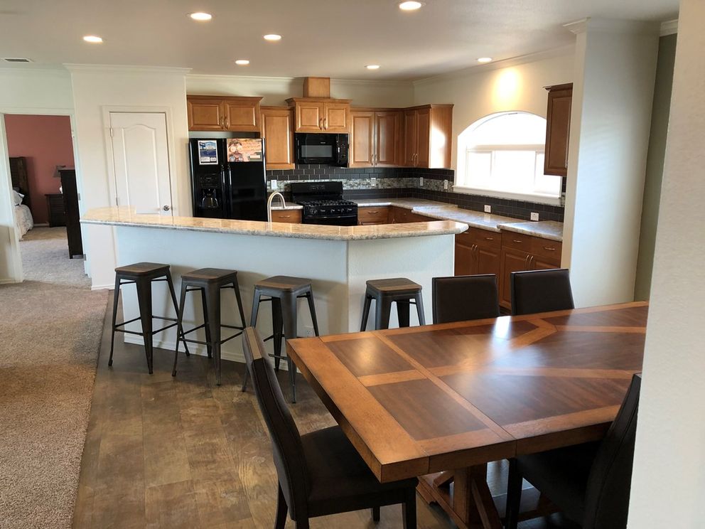 The K3066A Kitchen. This Manufactured Mobile Home features 3 bedrooms and 2 baths.