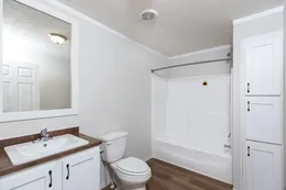 The REMINGTON Primary Bathroom. This Manufactured Mobile Home features 3 bedrooms and 2 baths.