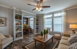The K1676H Living Room. This Manufactured Mobile Home features 3 bedrooms and 2 baths.