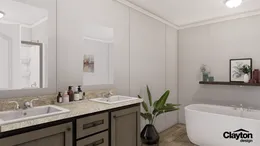 The THE FUSION C Master Bathroom. This Manufactured Mobile Home features 3 bedrooms and 2 baths.