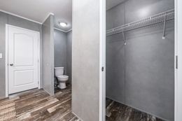 The ULTRA BREEZE 52 Primary Bathroom. This Manufactured Mobile Home features 3 bedrooms and 2 baths.