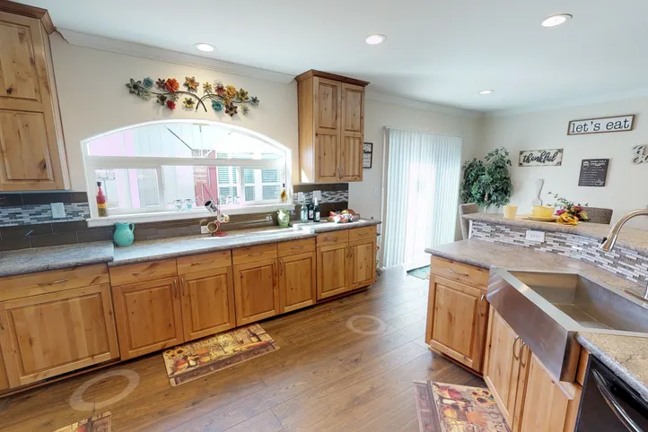 The K3066A Kitchen. This Manufactured Mobile Home features 3 bedrooms and 2 baths.