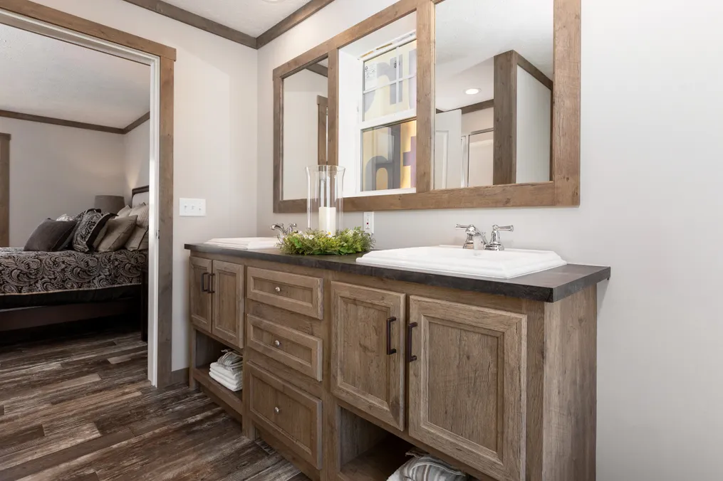 The ISABELLA Primary Bathroom. This Manufactured Mobile Home features 3 bedrooms and 2 baths.