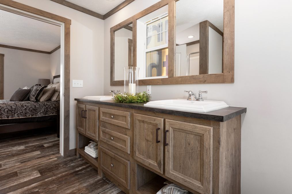 The ISABELLA Master Bathroom. This Manufactured Mobile Home features 3 bedrooms and 2 baths.
