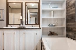 The THE SEASIDE Primary Bathroom. This Manufactured Mobile Home features 3 bedrooms and 2 baths.