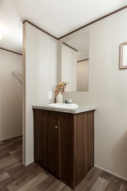 The GRAND Master Bathroom. This Manufactured Mobile Home features 4 bedrooms and 2 baths.