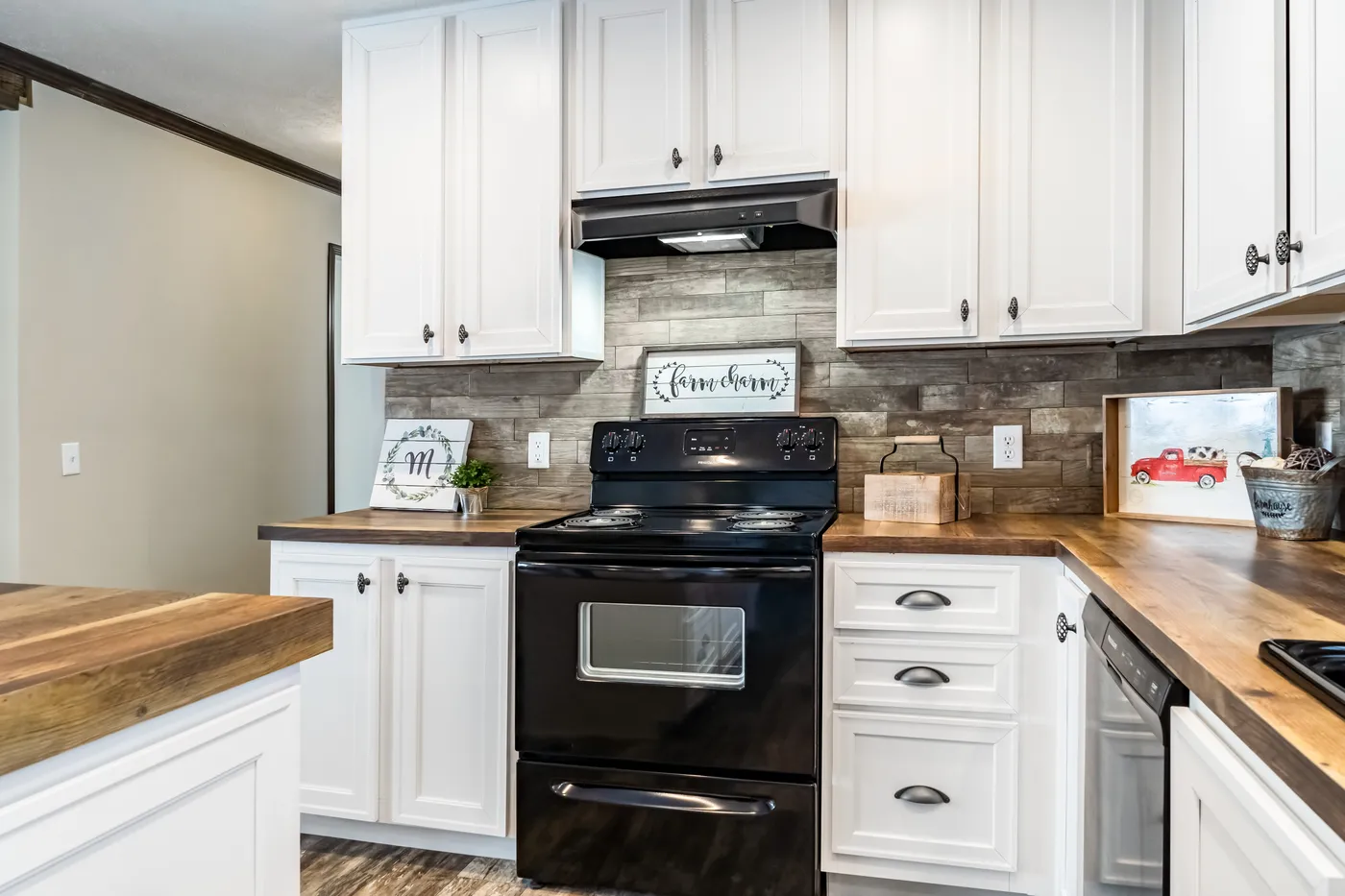 The THE STARK Kitchen. This Manufactured Mobile Home features 3 bedrooms and 2 baths.