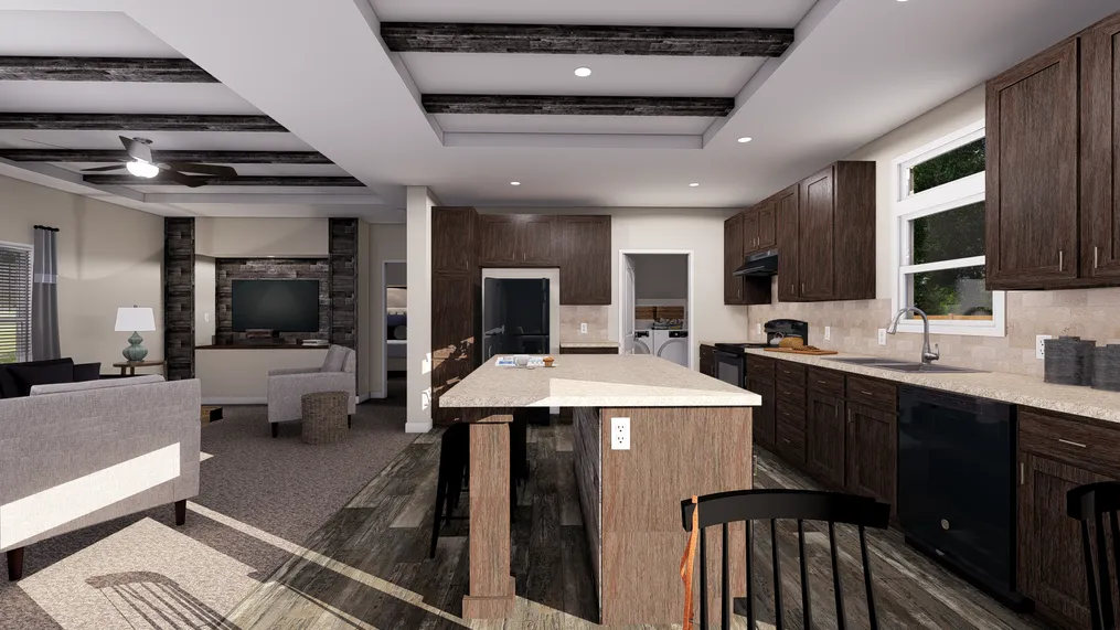 The ANNIVERSARY 3.0 Kitchen. This Manufactured Mobile Home features 3 bedrooms and 2 baths.