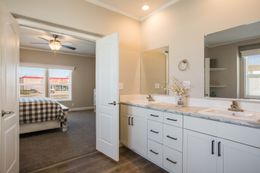 The EDGEWOOD Master Bathroom. This Manufactured Mobile Home features 3 bedrooms and 2 baths.