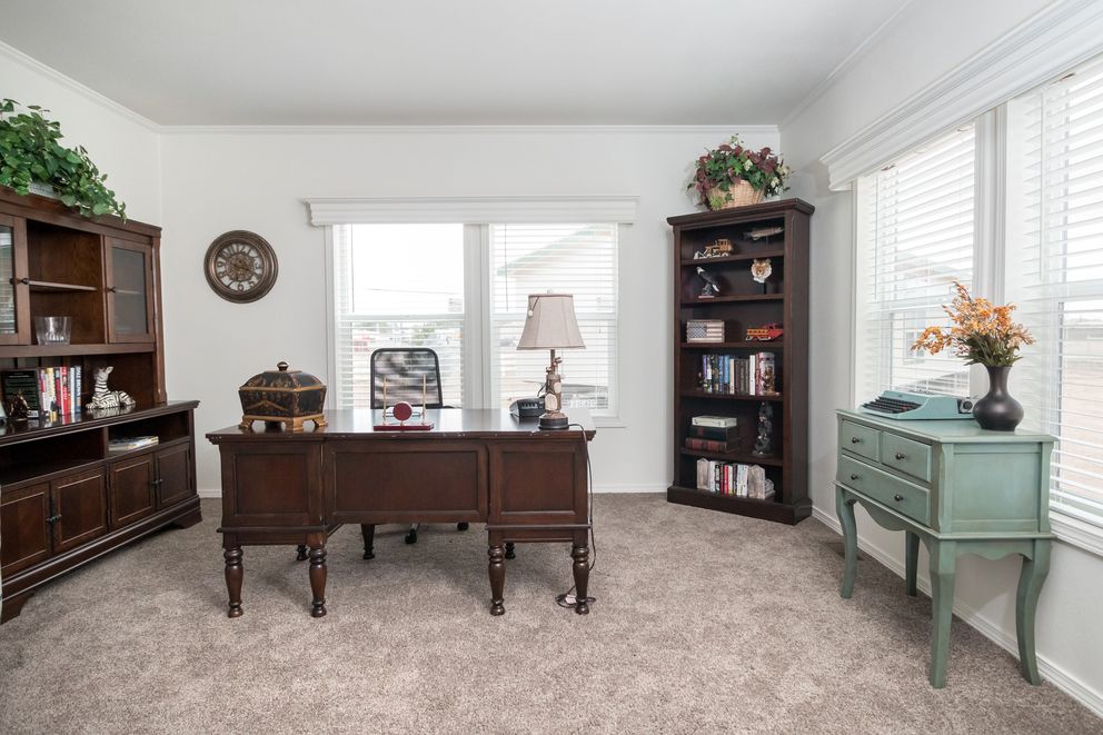 The K3068C Flex. This Manufactured Mobile Home features 3 bedrooms and 2 baths.
