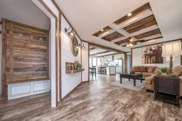 The THE AVALYN Living Room. This Manufactured Mobile Home features 3 bedrooms and 2 baths.
