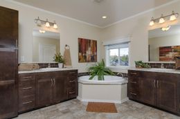 The K3076A Master Bathroom. This Manufactured Mobile Home features 4 bedrooms and 2 baths.