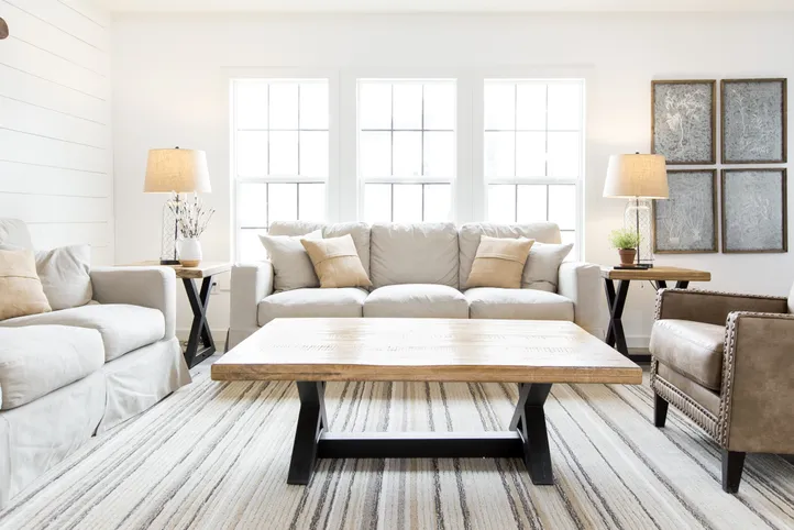 The THE LULABELLE Living Room. This Manufactured Mobile Home features 4 bedrooms and 3 baths.
