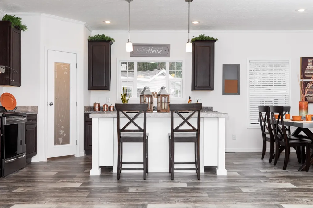 The 1444 CAROLINA Kitchen. This Manufactured Mobile Home features 4 bedrooms and 2 baths.