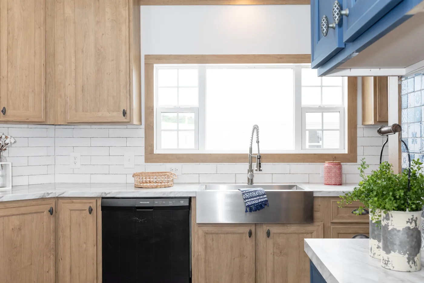 The THE BEXAR Kitchen. This Manufactured Mobile Home features 3 bedrooms and 2 baths.