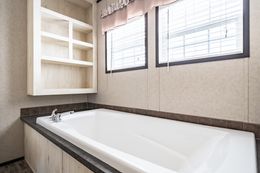 The THE TYRA Master Bathroom. This Manufactured Mobile Home features 4 bedrooms and 2 baths.