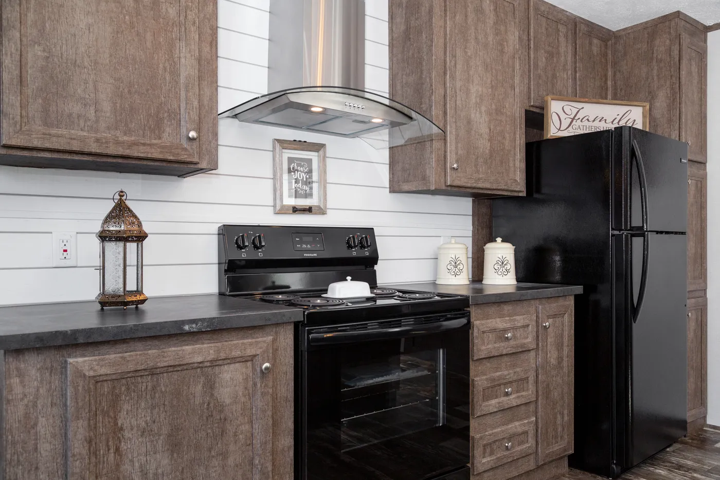 The THE BREEZE Kitchen. This Manufactured Mobile Home features 3 bedrooms and 2 baths.