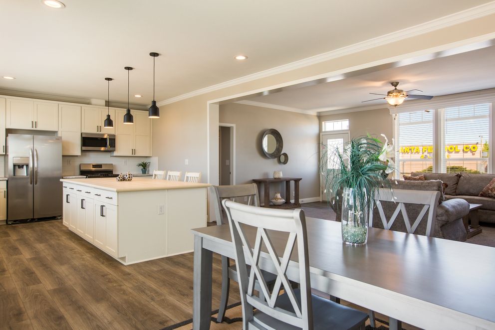 The EDGEWOOD Dining Area. This Manufactured Mobile Home features 3 bedrooms and 2 baths.
