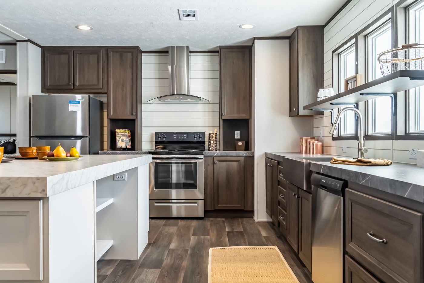 The THE RENEGADE Kitchen. This Manufactured Mobile Home features 3 bedrooms and 2 baths.