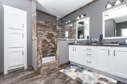 The THE MCGARRITY Master Bathroom. This Manufactured Mobile Home features 4 bedrooms and 2 baths.