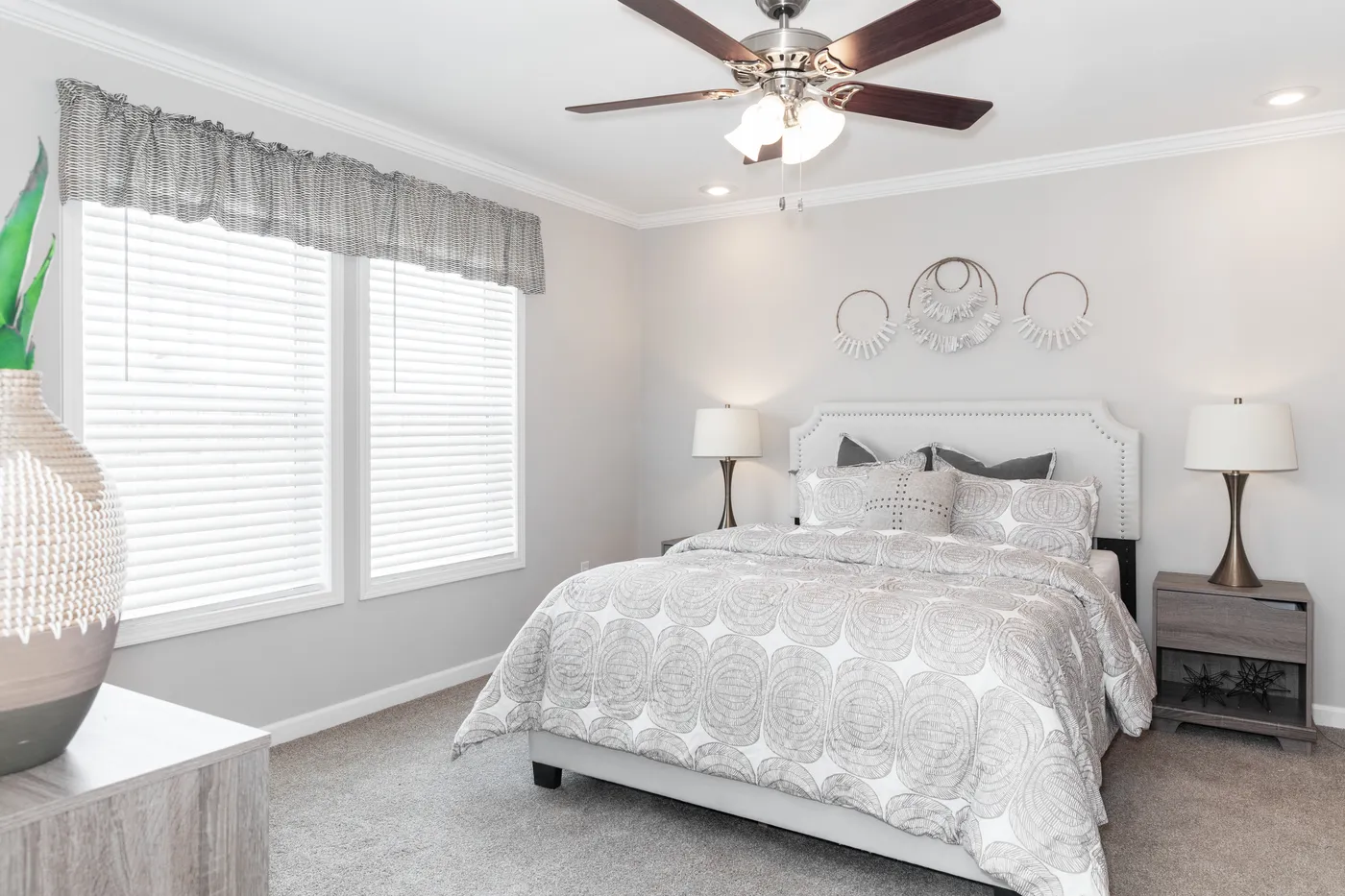 The THE VILLETTE Primary Bathroom. This Manufactured Mobile Home features 3 bedrooms and 2 baths.