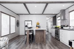 The PLATINUM ANNIVERSARY Kitchen. This Manufactured Mobile Home features 3 bedrooms and 2 baths.